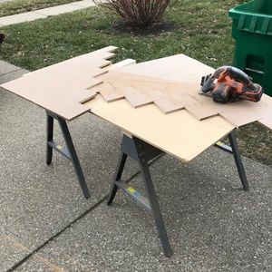 Custom made Solid wood dog stairs